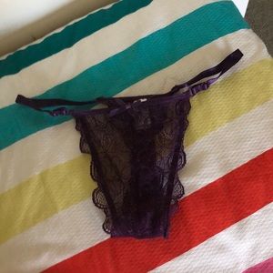 Plum colored lace panties